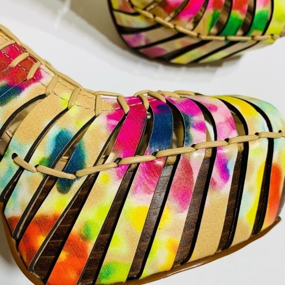 Heel strappy bold colors - Picture 7 of 8